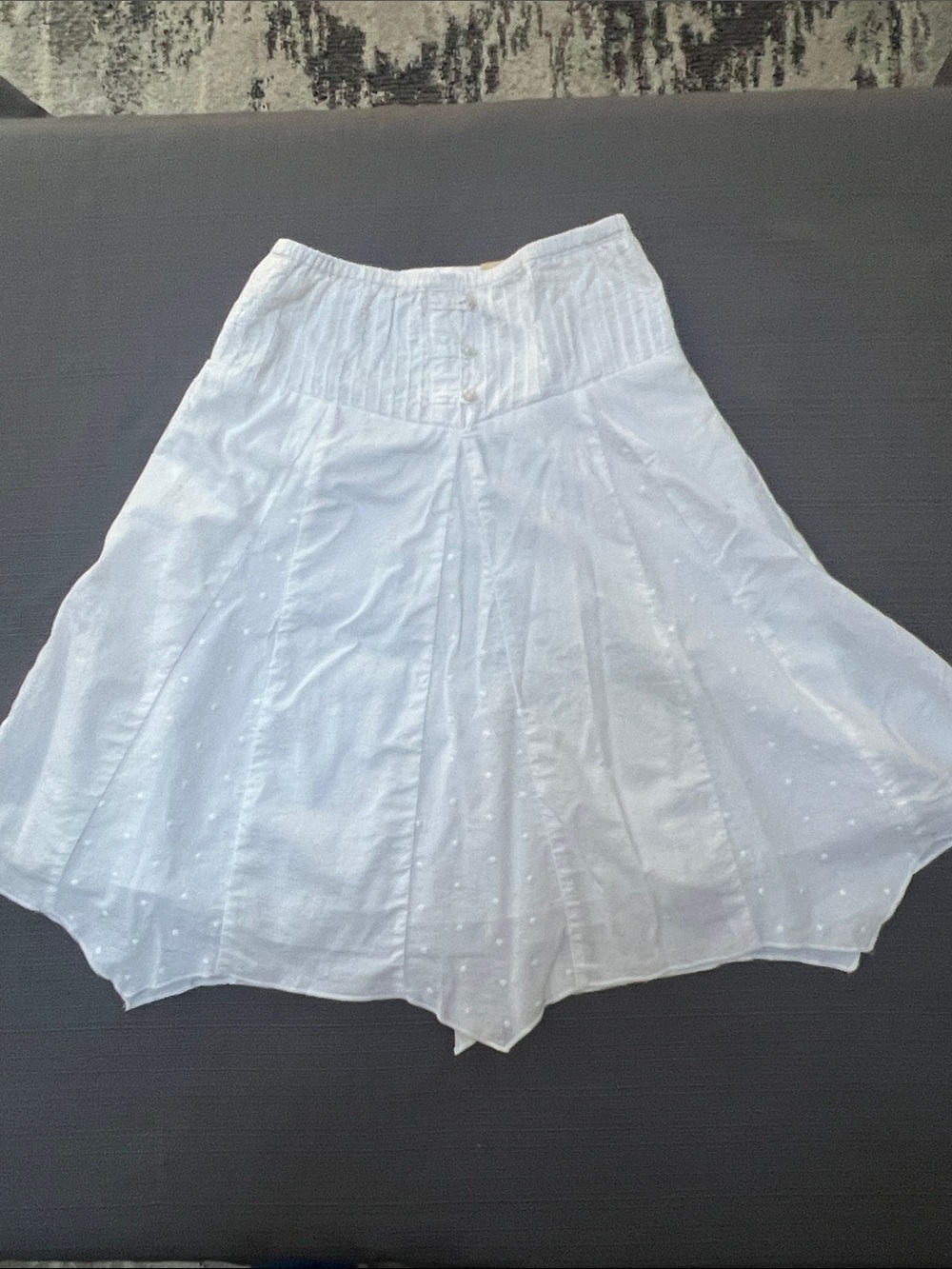 **NWT** Arizona Jean Company White Flared, lined Skirt~SZ 6X